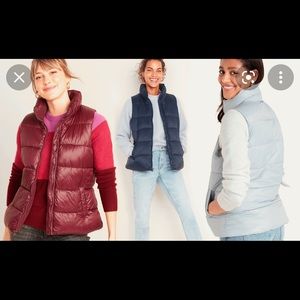 Shimmer Blue Puffer Vest Trending Bundle Discount 30% off!